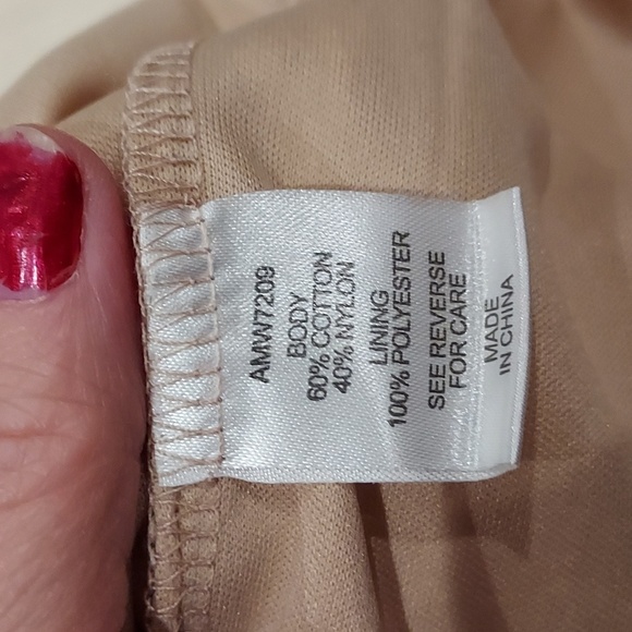 Boho White Lace with Beige Lining with Long Sleeve and a Tie Tassel Front Size L - Picture 8 of 9